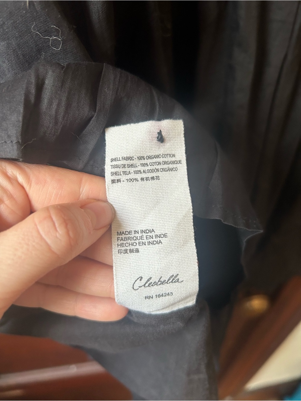 Cleobella Abby Mini Dress Black Size Medium Organic Cotton Ruffle Boho Western - Picture 13 of 14